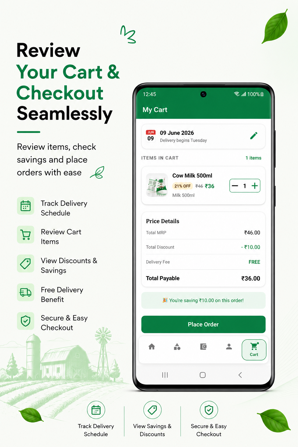 Freshyzo app cart screen